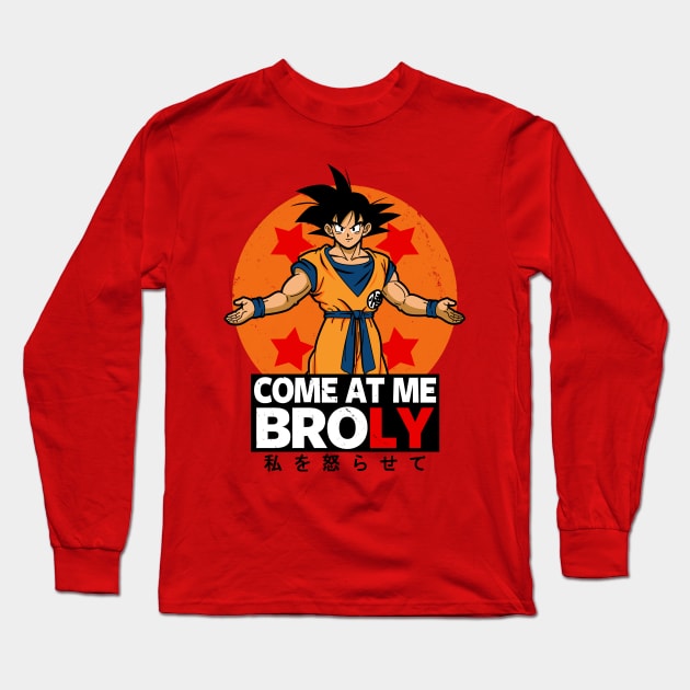 Come At Me Bro Anime Manga Gym Meme Long Sleeve T-Shirt by BoggsNicolas